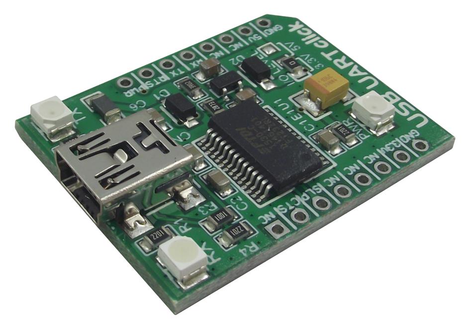 MikroElektronika Mikroe-1203 Add-On Board, Usb To Uart Click