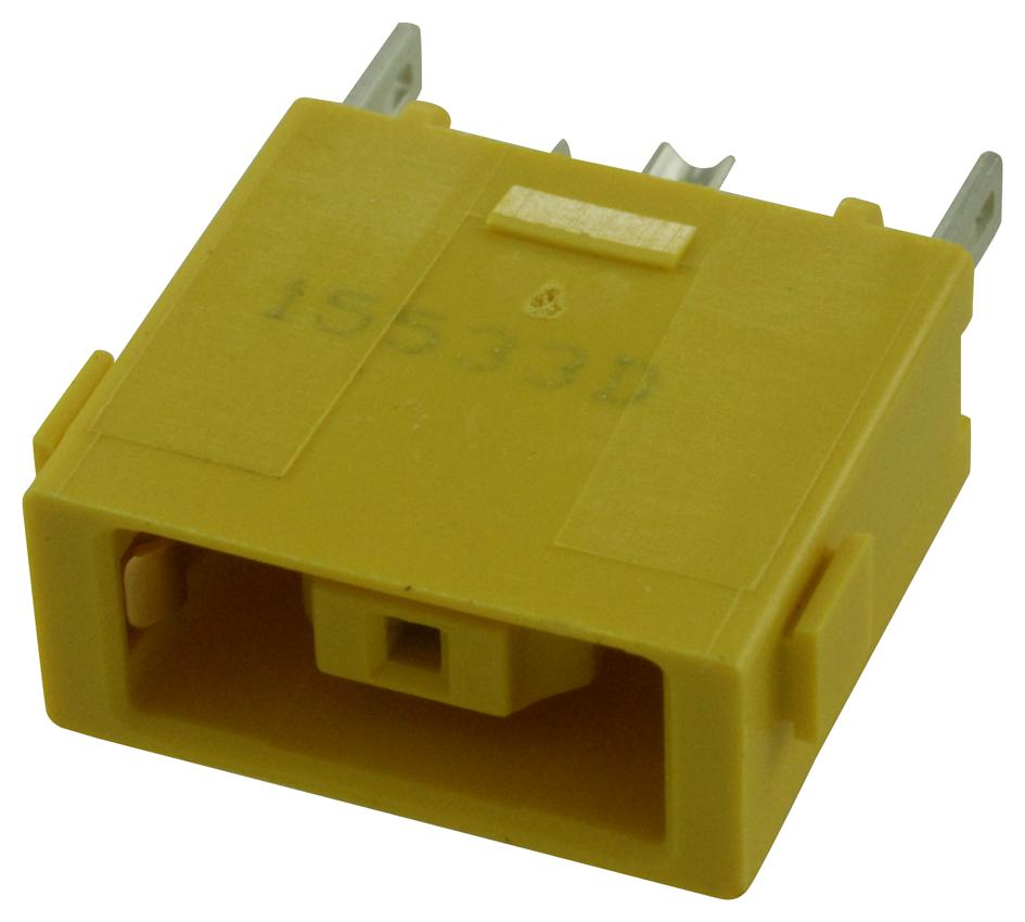 Te Connectivity 1-2129333-1 Dc Power Jack, 7A, 25Vdc, Yellow