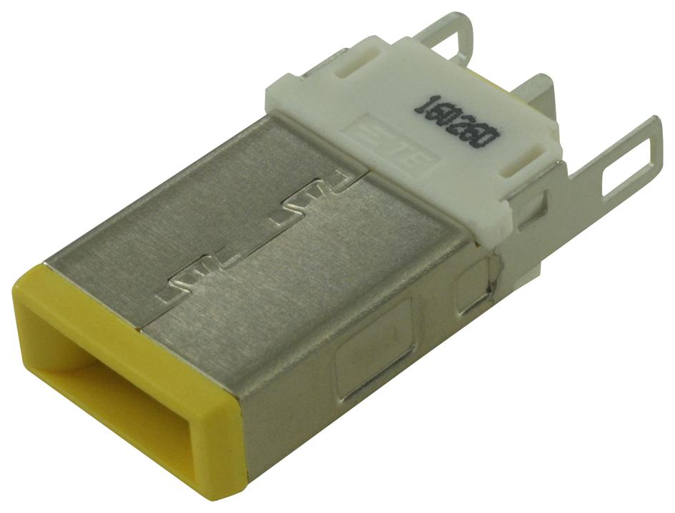 Te Connectivity 1-2129334-1 Dc Power Plug, 10.7A, 25Vdc, Yellow