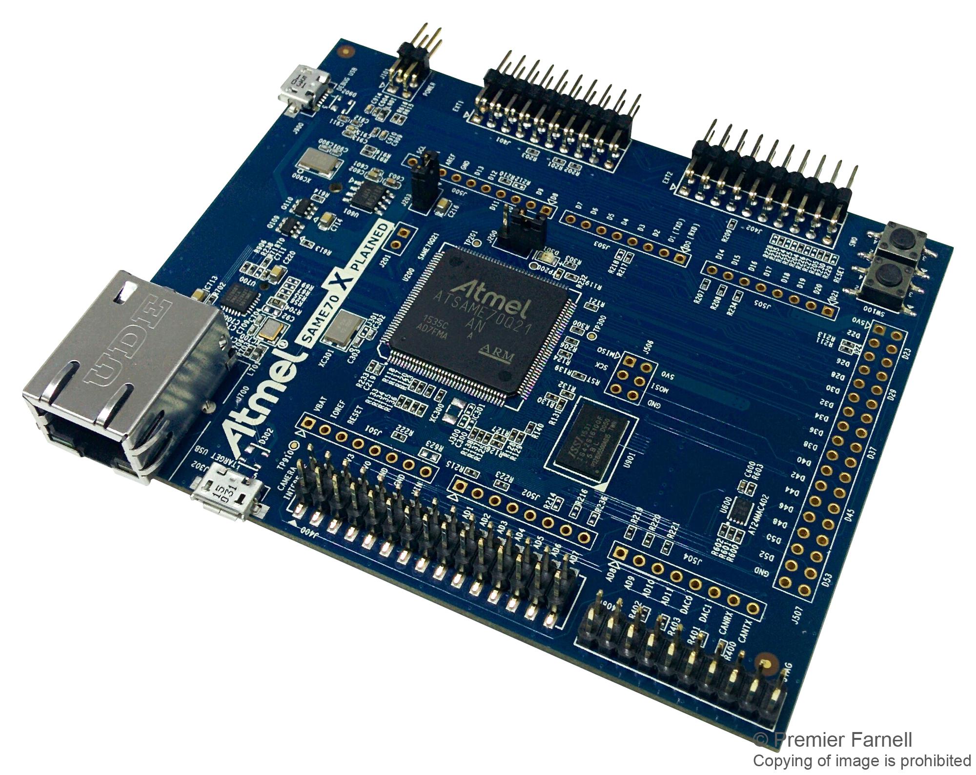 Microchip Technology Technology Atsame70-Xpld Eval Board, Atsame70 32Bit Mcu