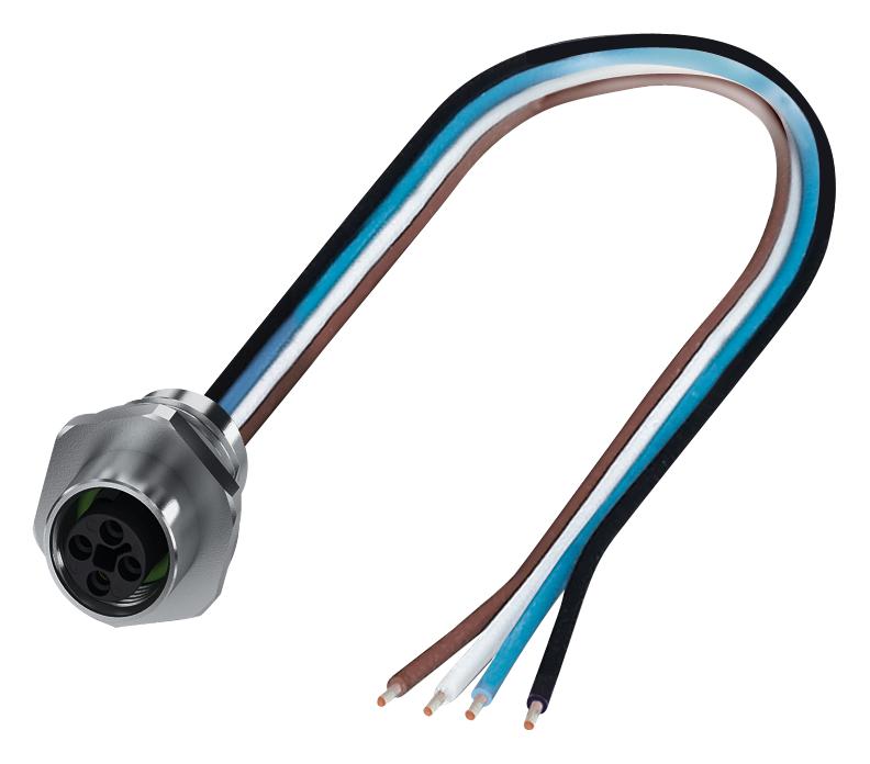 Phoenix Contact 1411606 Sensor Cord, 4P, Skt-Free End, 0.5M