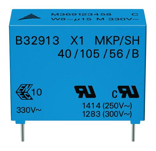 EPCOS B32914A5185M000 Suppression Capacitor, 1.8Uf, Class X1, 530V