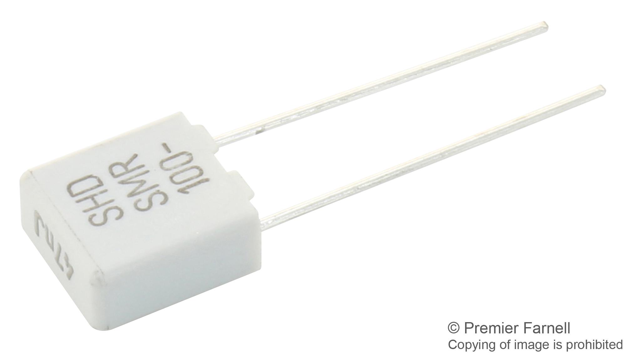 KEMET Smr5182J100J01L16.5Cbulk Capacitor, 1800Pf, 100V, 5%, Pps, Radial