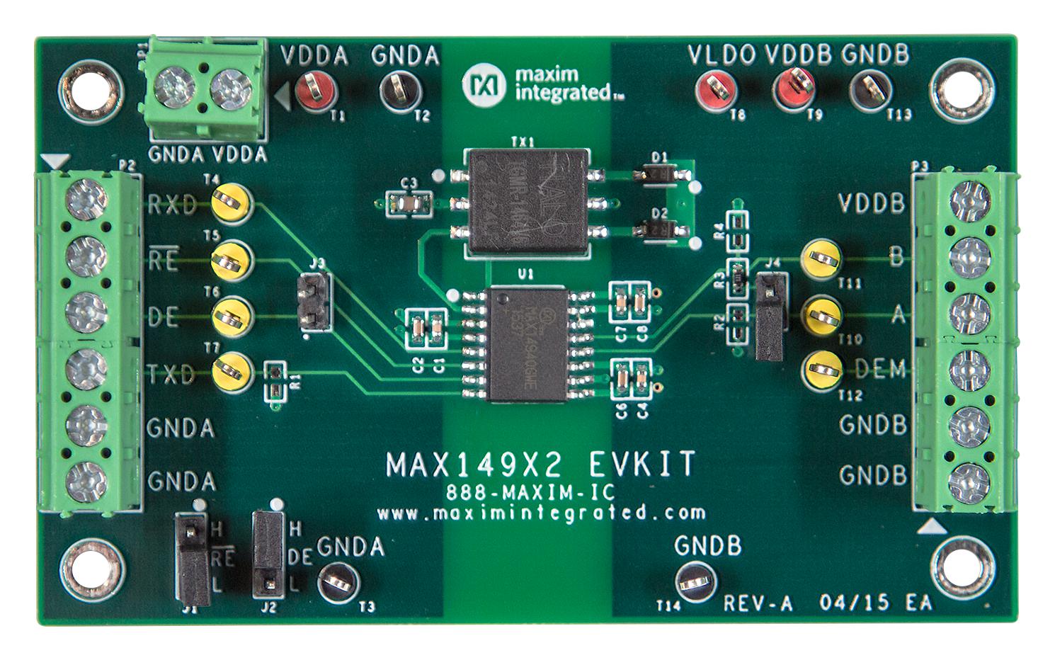 Analog Devices Max149X2Evkit# Evaluation Board, Rs-485/profibus Txrx