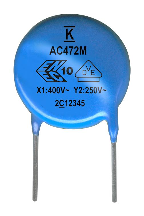 KEMET/partner Stock C981U103Mzvdaa7317 Suppression Capacitor, 0.01Uf, X1/y2