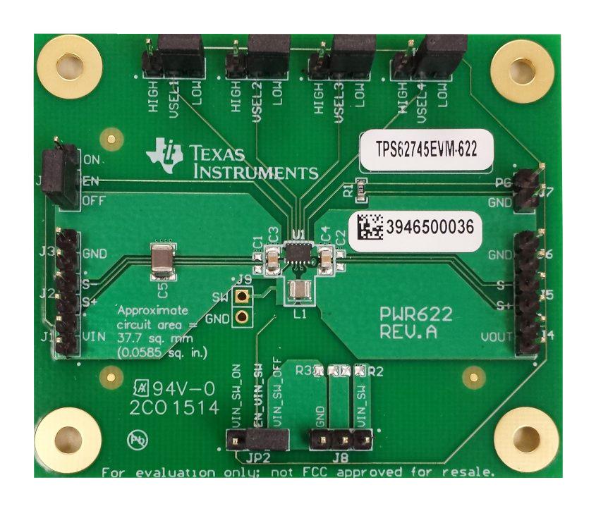 Texas Instruments Tps62745Evm-622 Evaluation Board, Sync Buck Conv