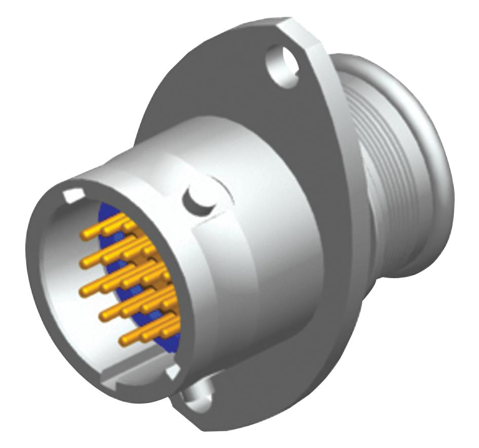 Amphenol Aerospace 2M803-003-02Nf8-200Pn Circular Connector, Rcpt, 8-200, Flange