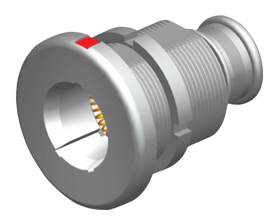 Amphenol Aerospace 2M804-003-00M8-200P Circular Connector, Rcpt, 8-200, Jam Nut