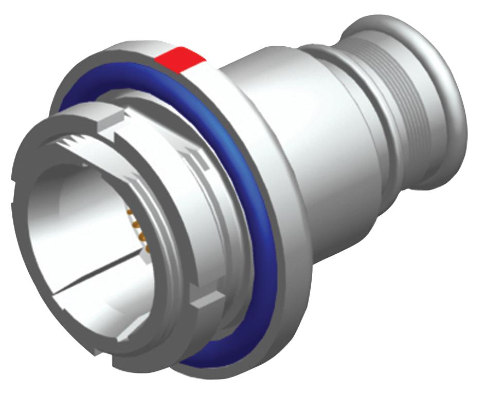 Amphenol Aerospace 2M804-003-07M12-220Pa Circular Connector, Rcpt, 12-220, Jam Nut