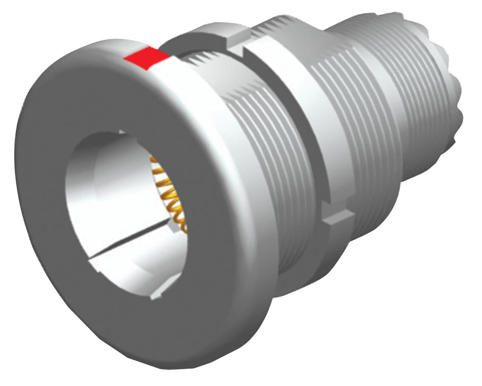 Amphenol Aerospace 2M804-004-00M10-2S Circular Connector, Rcpt, 10-2, Jam Nut