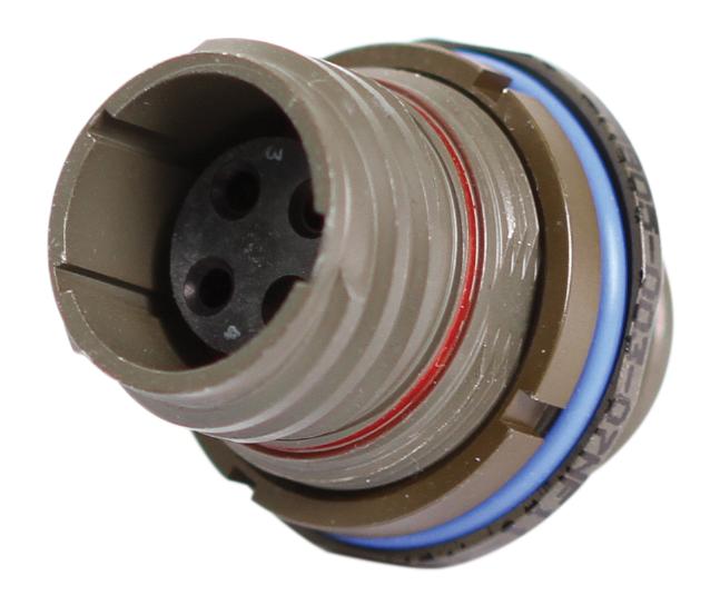 Amphenol Aerospace 2M805-003-07Nf19-14Pa Circular Connector, Rcpt, 19-14, Jam Nut