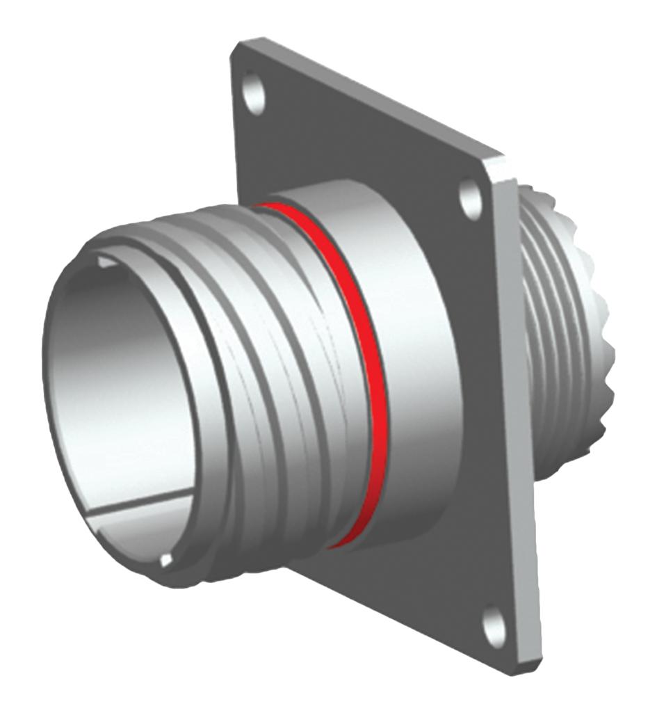 Amphenol Aerospace 2M805-004-02M8-7Sb Circular Connector, Rcpt, 8-7, Wall Mount