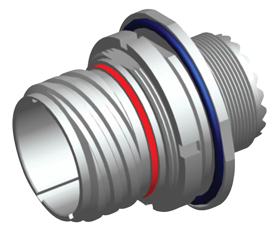 Amphenol Aerospace 2M805-004-07M10-200Sa Circular Connector, Rcpt, 10-200, Jam Nut