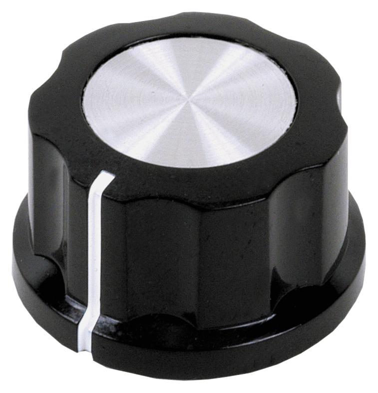 Multicomp Mc21054 Round Knurled Knob, 20mm, Plastic