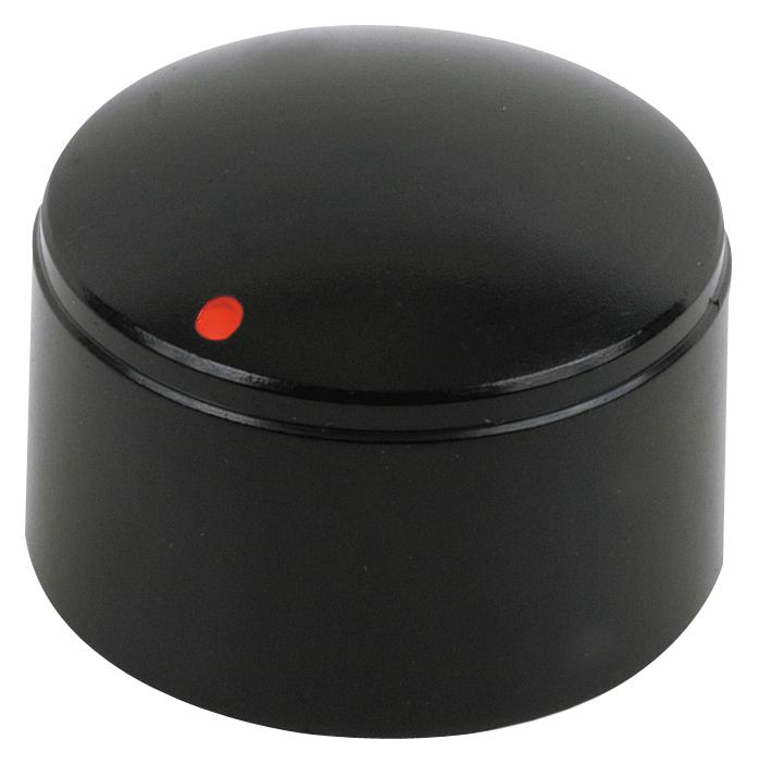 Multicomp Mc21056 Round Knob W/ Red Dot, 20.5mm, Abs