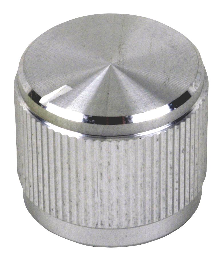 Multicomp Mc21045 Round Knurled Knob, 23.8mm, Aluminium