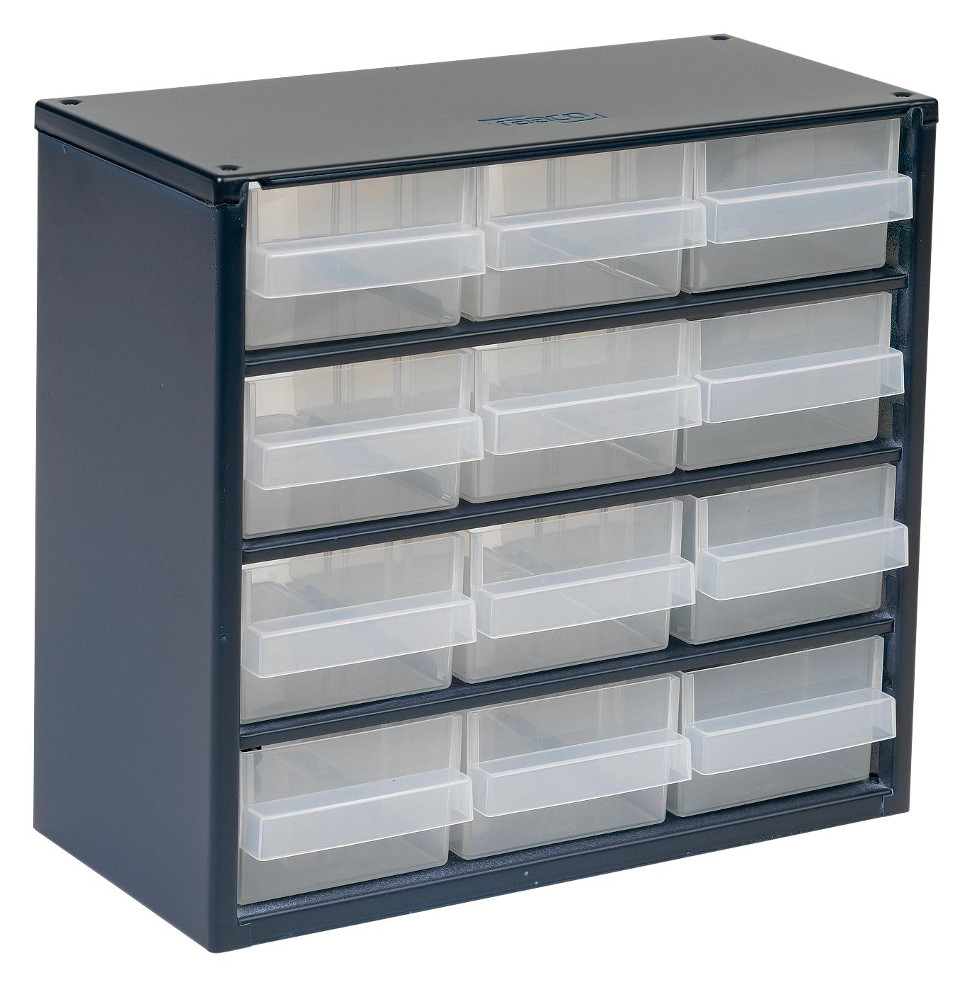 Raaco 137553 Cabinet, Storage, 12 Drawer, Steel