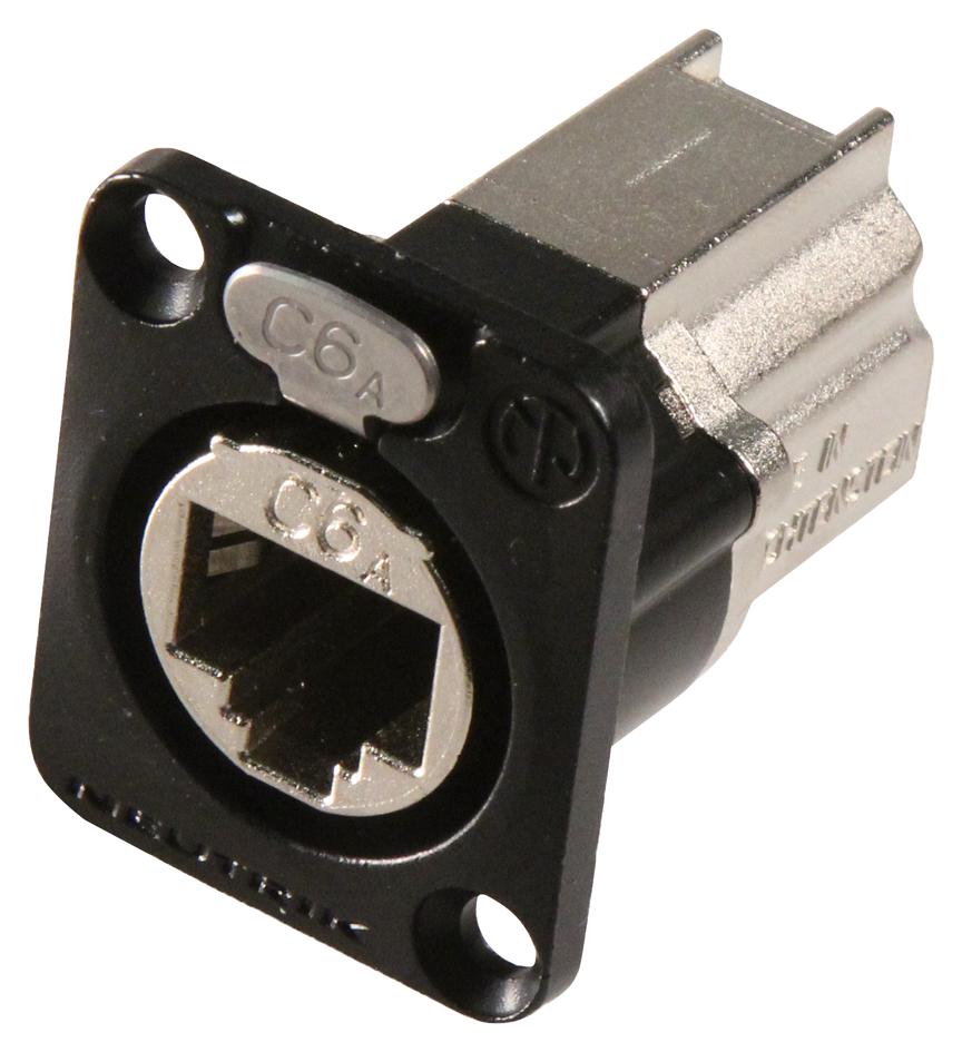 Neutrik Ne8Fdx-P6-B In-Line Adapter, Rj45 8P Jack-Jack