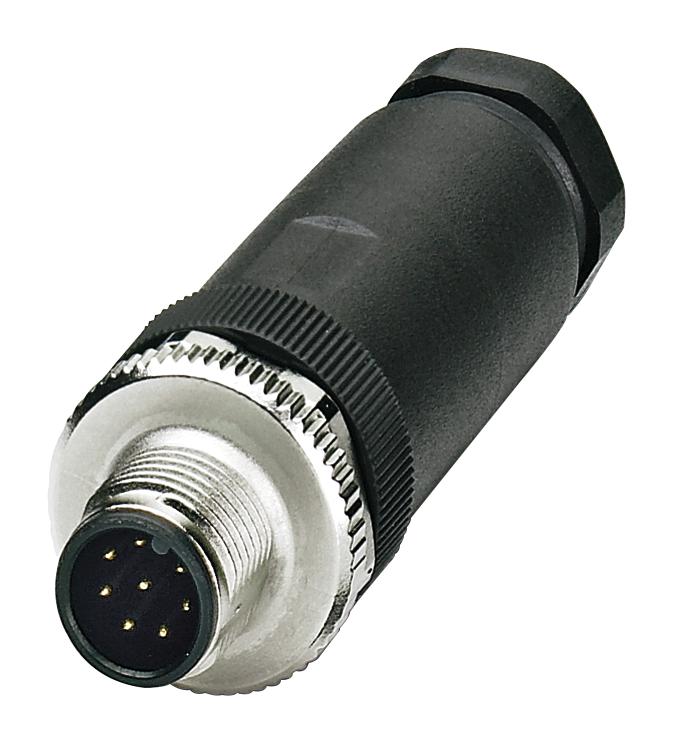 Phoenix Contact 1410666 Sensor Connector, M12, Plug, 8Pos