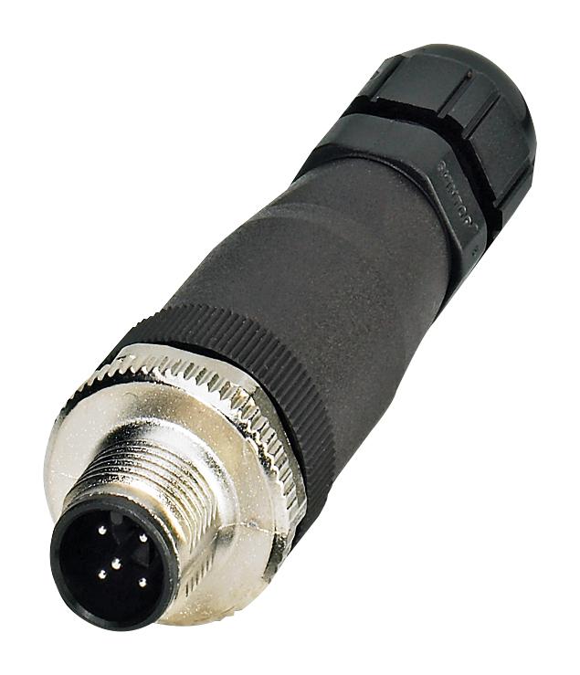 Phoenix Contact 1456466 Sensor Connector, M12, Plug, 5Pos