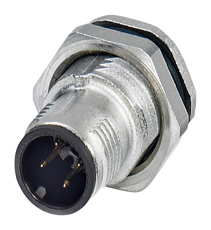 Phoenix Contact 1553459 Sensor Connector, M12, Plug, 4Pos