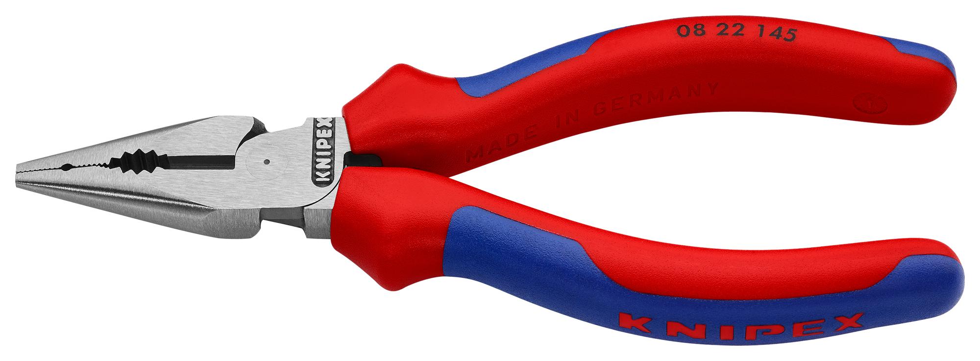 Knipex 08 22 145 Combination Plier, Needle Nose, 145mm