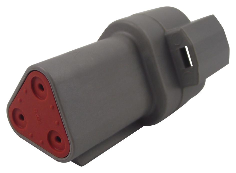 Deutsch Connectors / Te Connectivity Dt04-3P Automotive Housing, Rcpt, 3Pos, 250V/13A