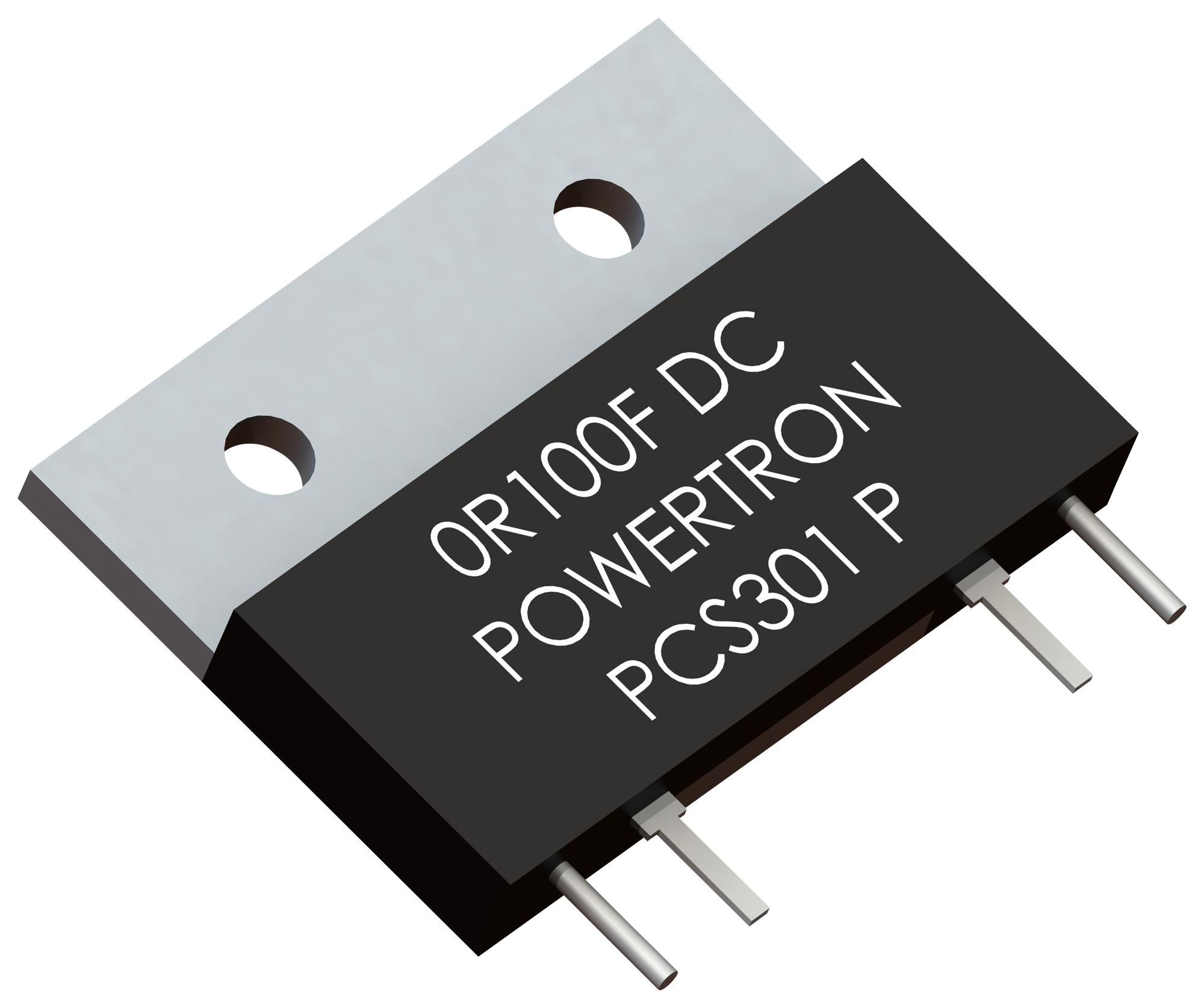 Powertron Pcs 301 0R100 S 1% Res, 0R1, 1%, 30W, Sip, Metal Foil