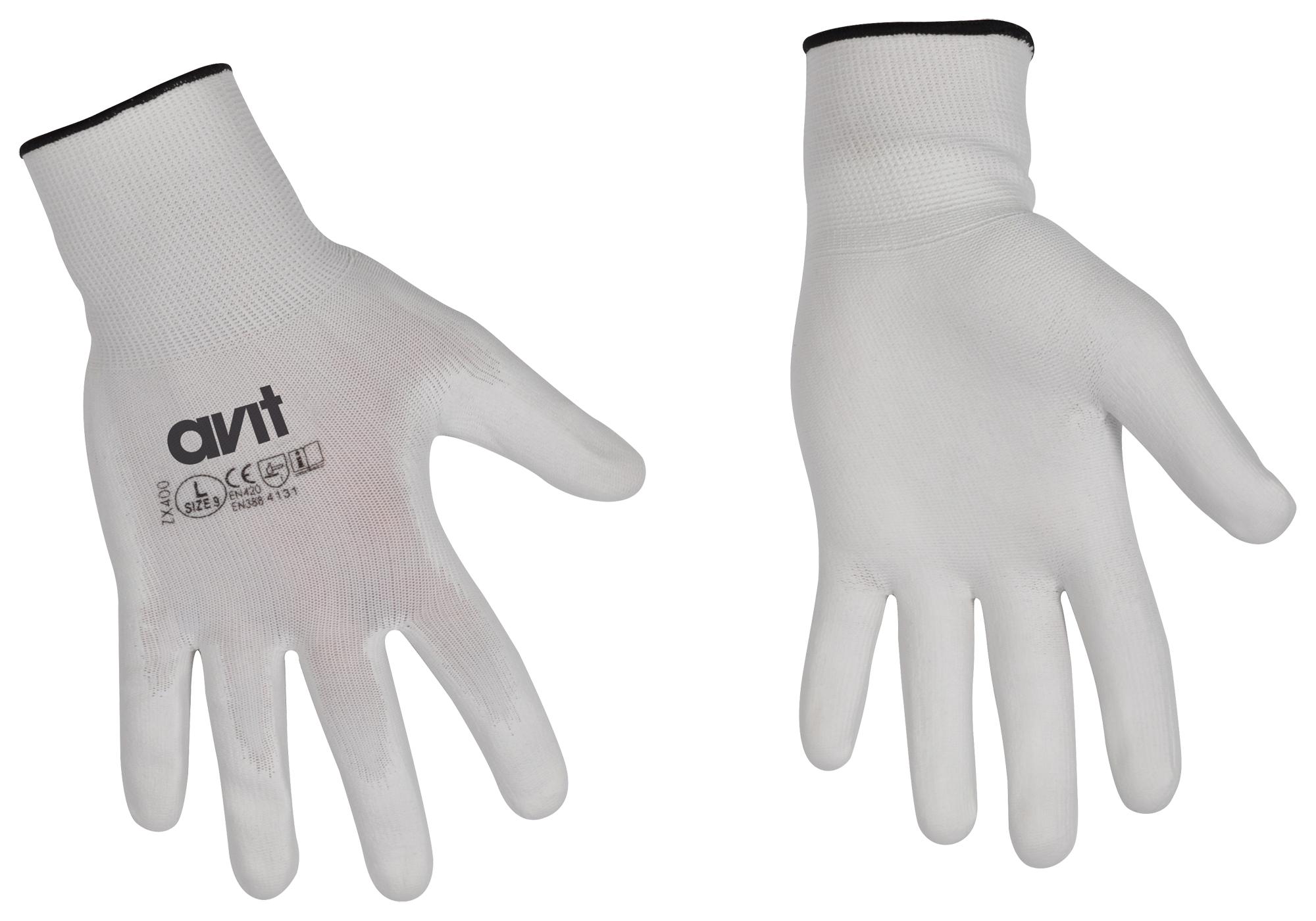 Avit Av13074 Protective Glove, Knit Wrist, L, Pu