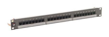 Molex Ces Pid-00058 Patch Panel, 24Ports, Cat5E, 1U