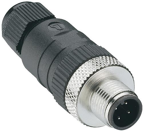 Lumberg Automation Rsc 4/7 Field Attachable Connector, M12, 4Pos