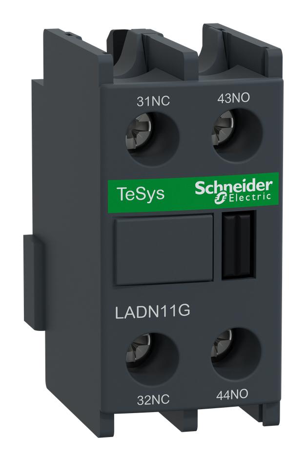 Schneider Electric Ladn11G Auxiliary Contact Block, 1No+1Nc