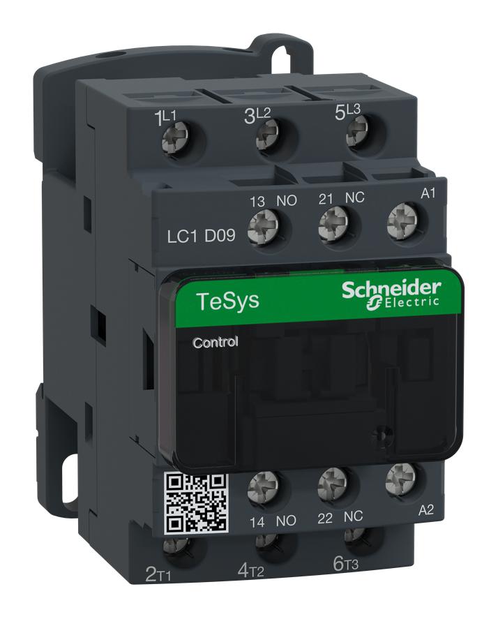 Schneider Electric Lc1D09E7 Contactor, 3Pst-No, 48Vac, Din Rail