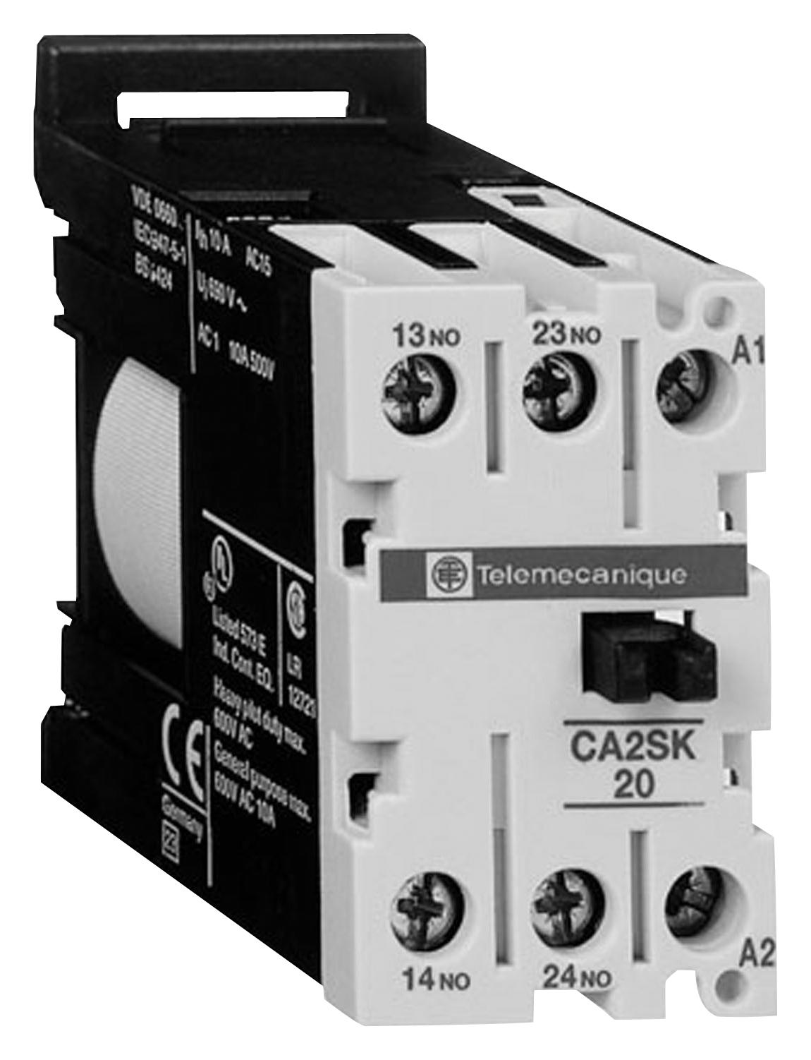 Schneider Electric Ca3Sk11Bd Contactor, Spst-No/nc, 24V, Dinrail