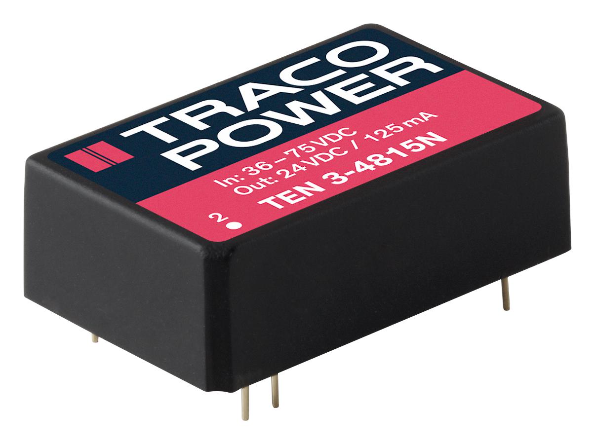 TRACO Power Ten 3-0510N Dc-Dc Converter, 3.3V, 0.75A, Dip