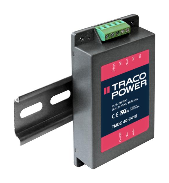 TRACO Power Tmdc 40-2418 Dc-Dc Converter, 48V, 0.835A, 40W