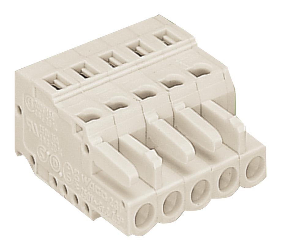 WAGO 0721-0104/0026-0000/rn01-0000 Terminal Block, Pluggable, 4Pos, 12Awg