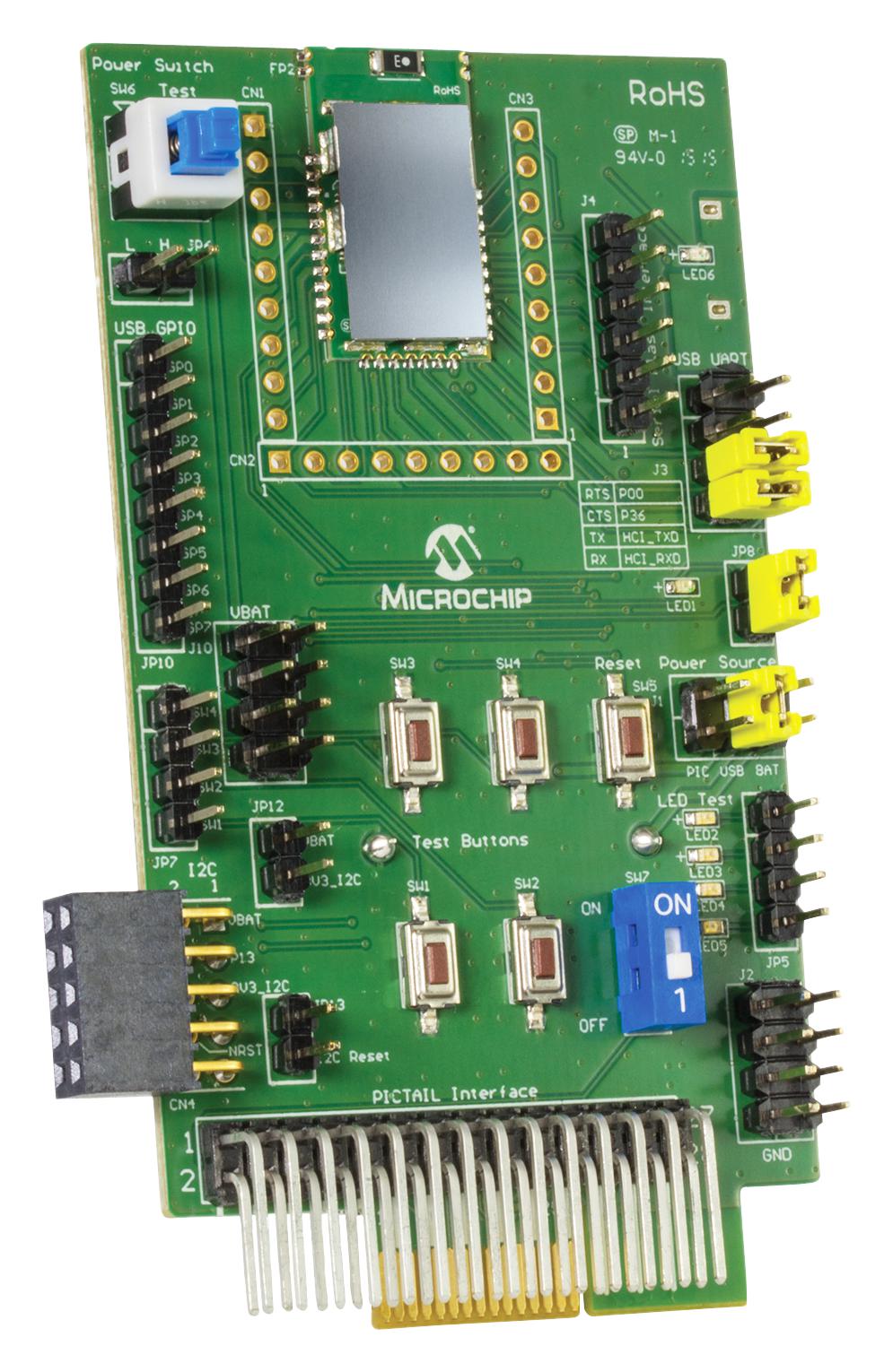 Microchip Technology Technology Rn-4870-Snsr Dev Board, Bluetooth Low Energy