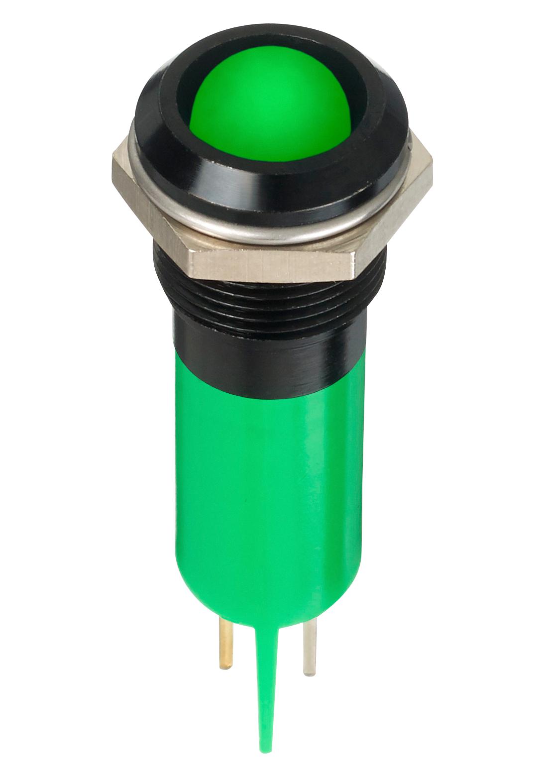 APEM Q12P1Bxxhg24E Led Indicator, Panel, 12mm, Green, 24V