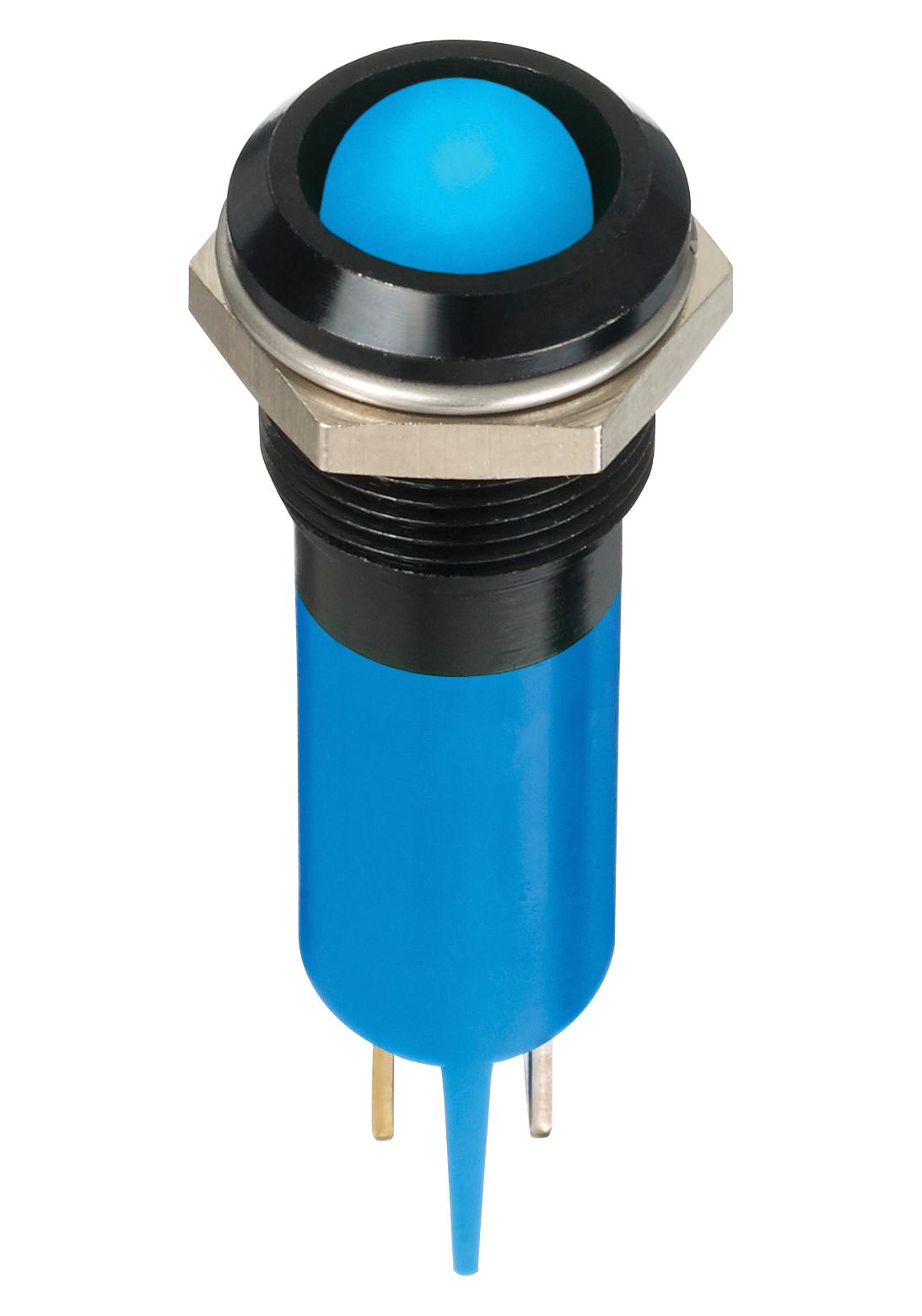 APEM Q12P1Bxxsb12E Led Indicator, Panel, 12mm, Blue, 12V