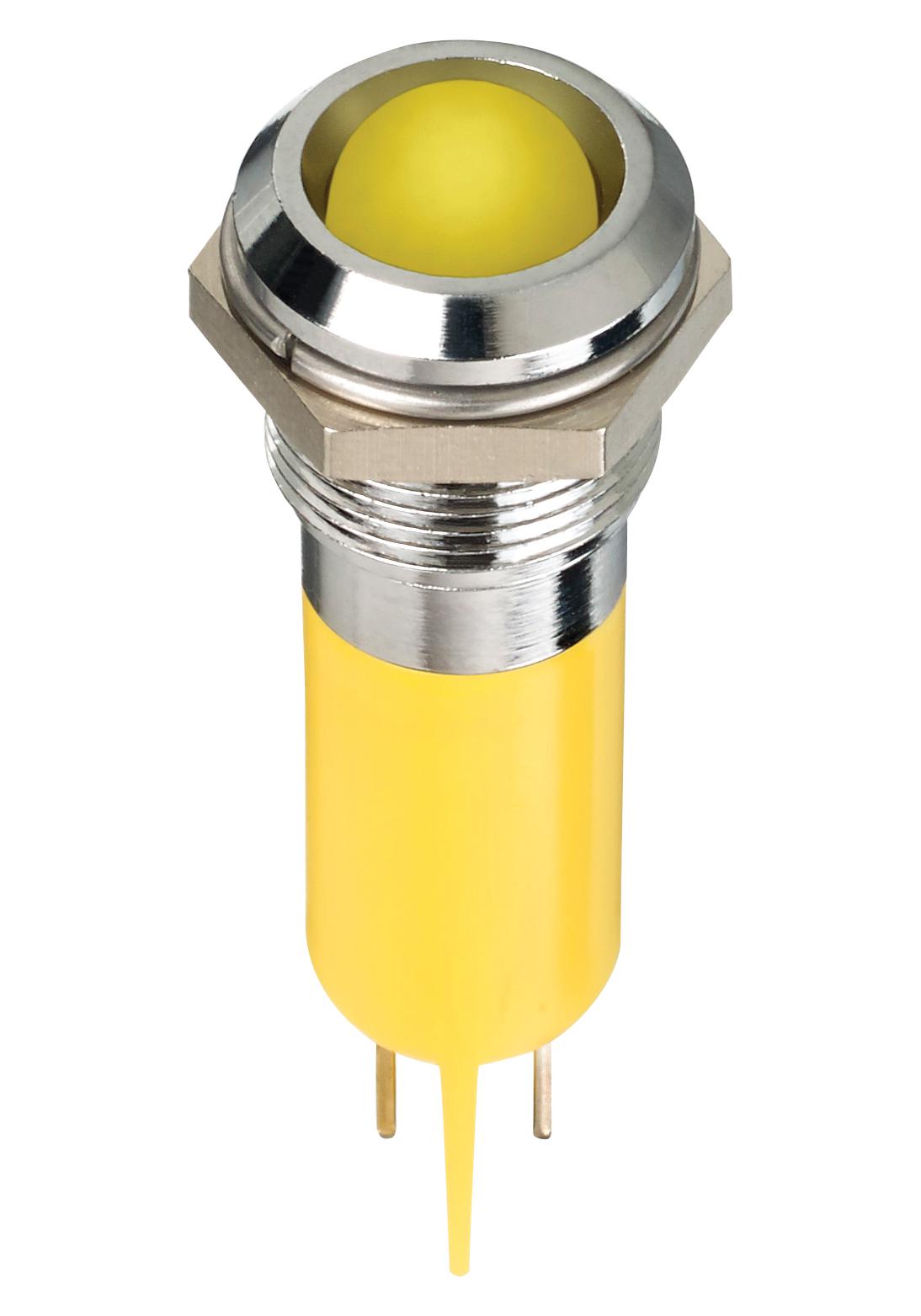 APEM Q12P1Cxxhy220E Led Indicator, Panel, 12mm, Yellow, 220V