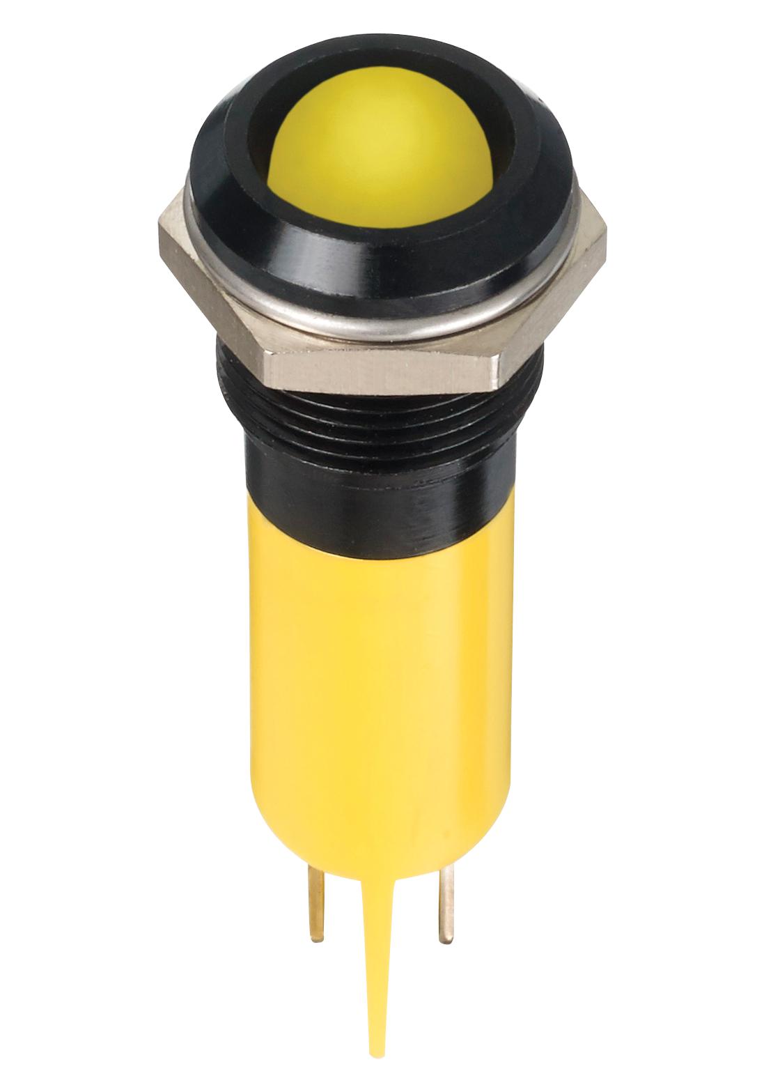 APEM Q12P1Bxxhy220E Led Indicator, Panel, 12mm, Yellow, 220V