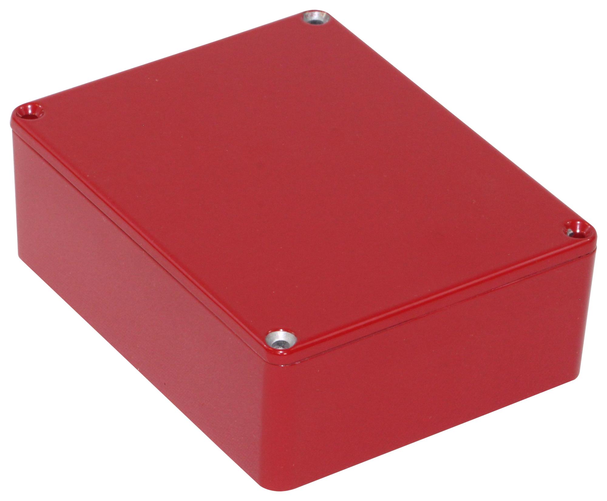 Hammond 1590Bbsrd Enclosure, Aluminium, 1P54, Red