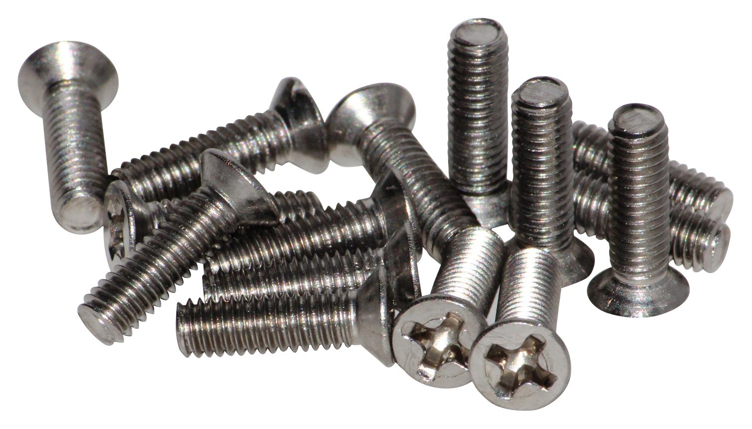 APEM Q14P1Cxxhg24E Cover Screw, Stainless Steel, Nat, Pk100