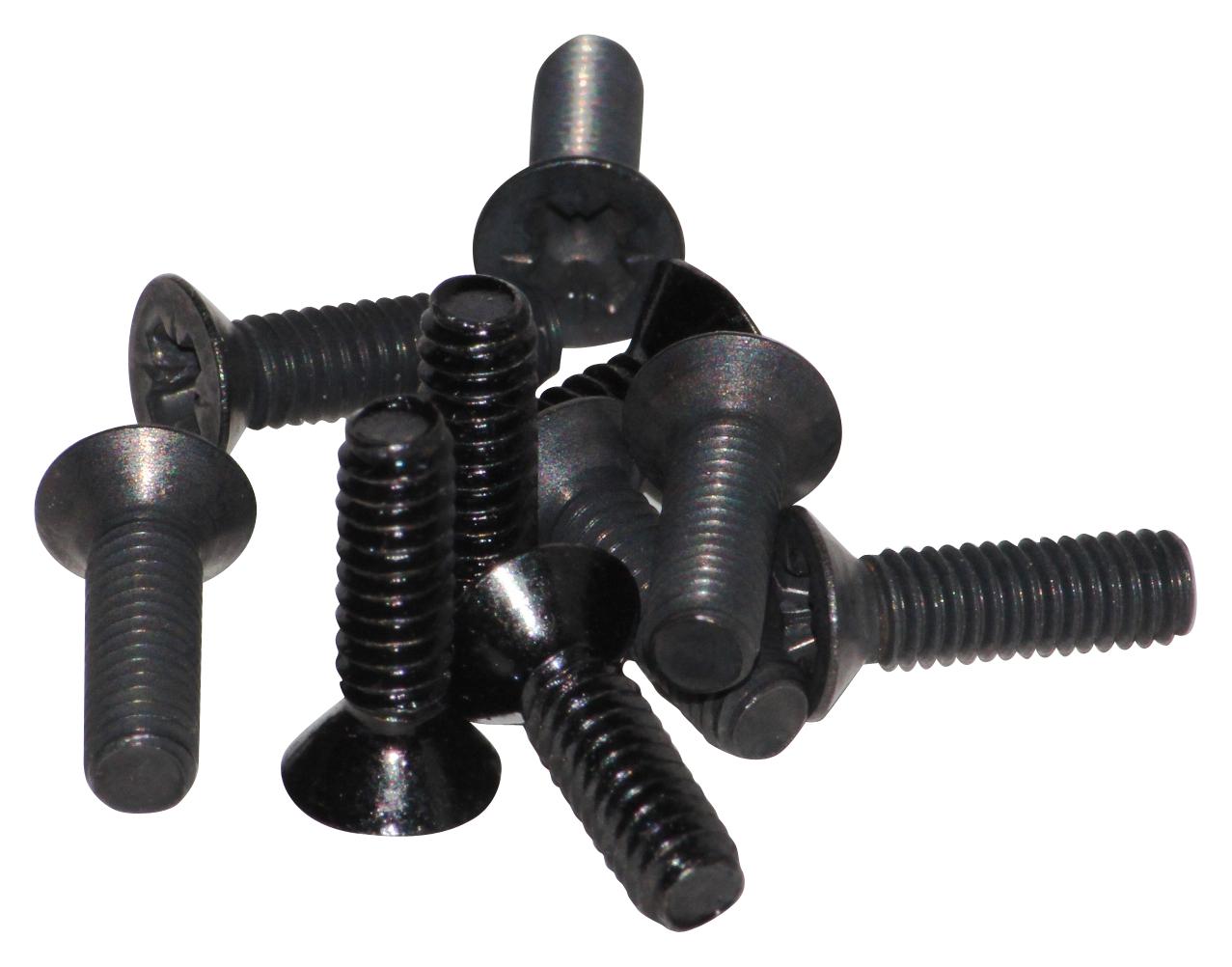 APEM Q14P1Cxxhg24E Cover Screw, Stainless Steel, Blk, Pk100