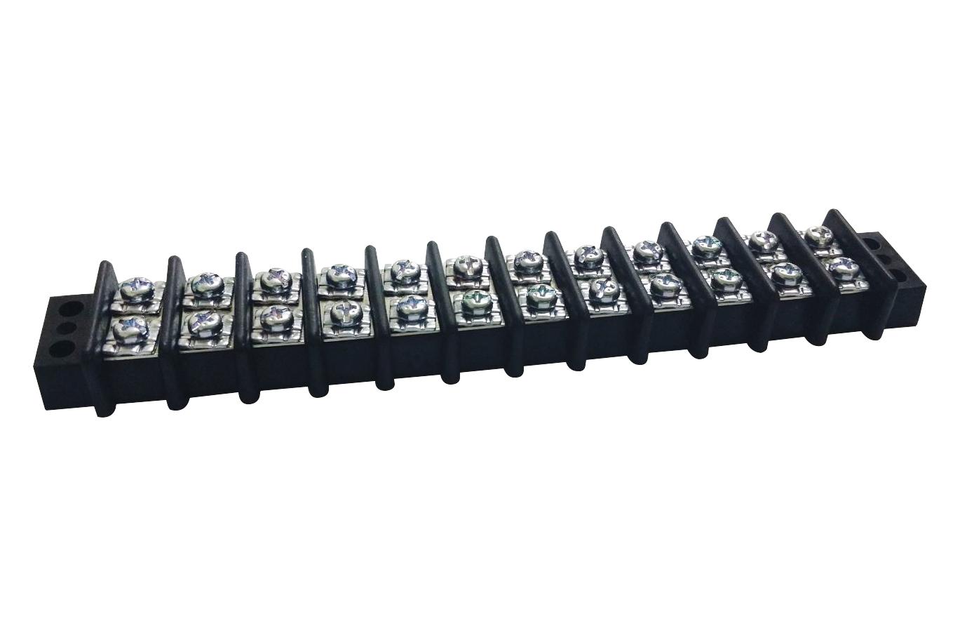 Multicomp Pro Mc001349 Terminal Block, Barrier, 12Pos, 10Awg