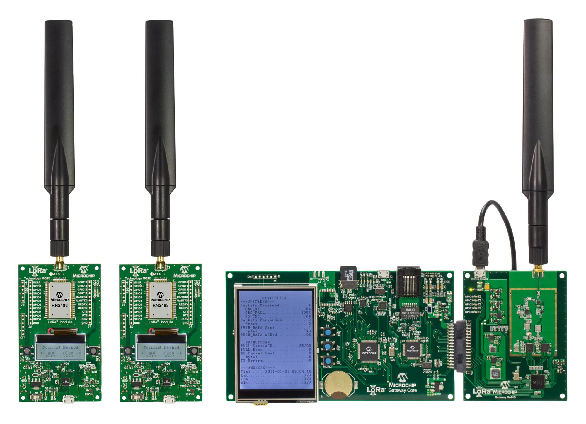 Microchip Technology Technology Dv164140-1 Lorawan Network Evaluation Kit, 868Mhz