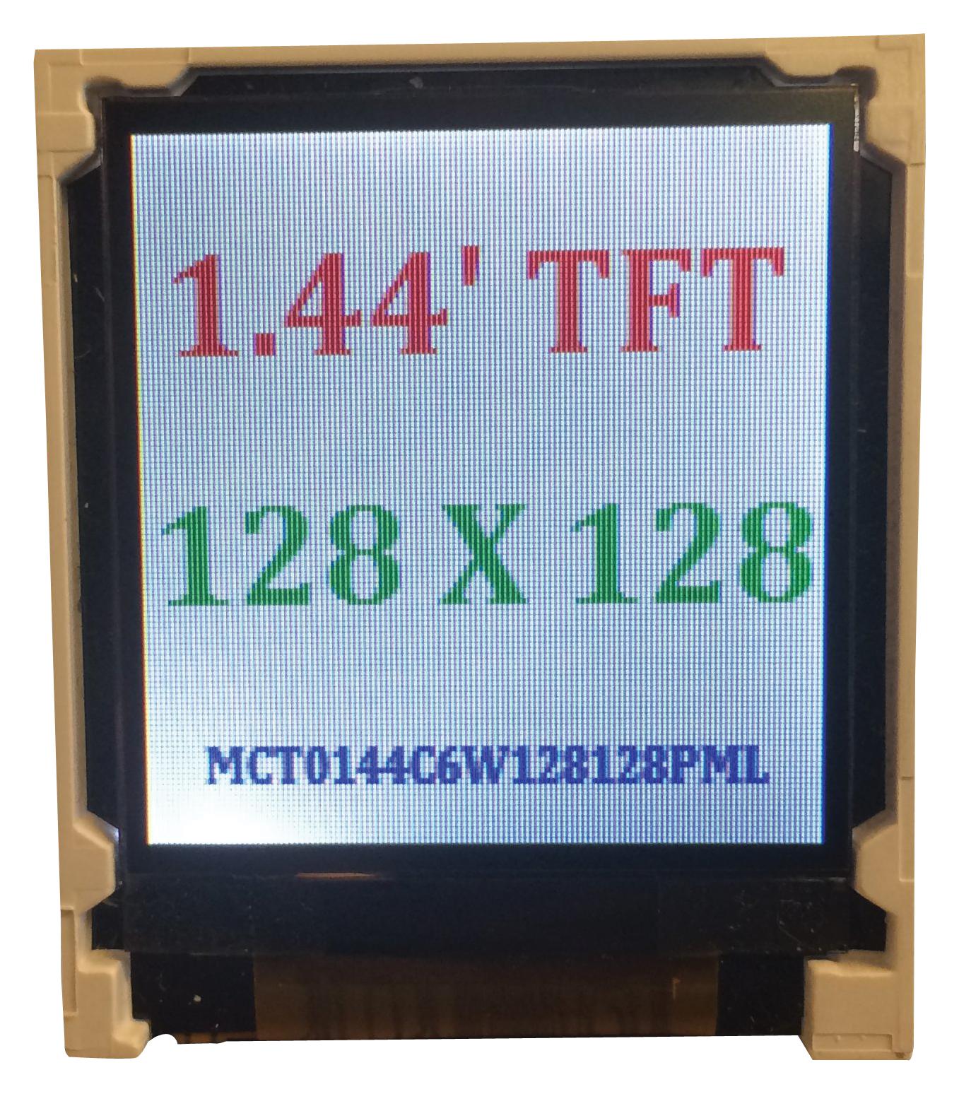 Midas Displays Mct0144C6W128128Pml Display, Tft Lcd, 1.44, Transmissive