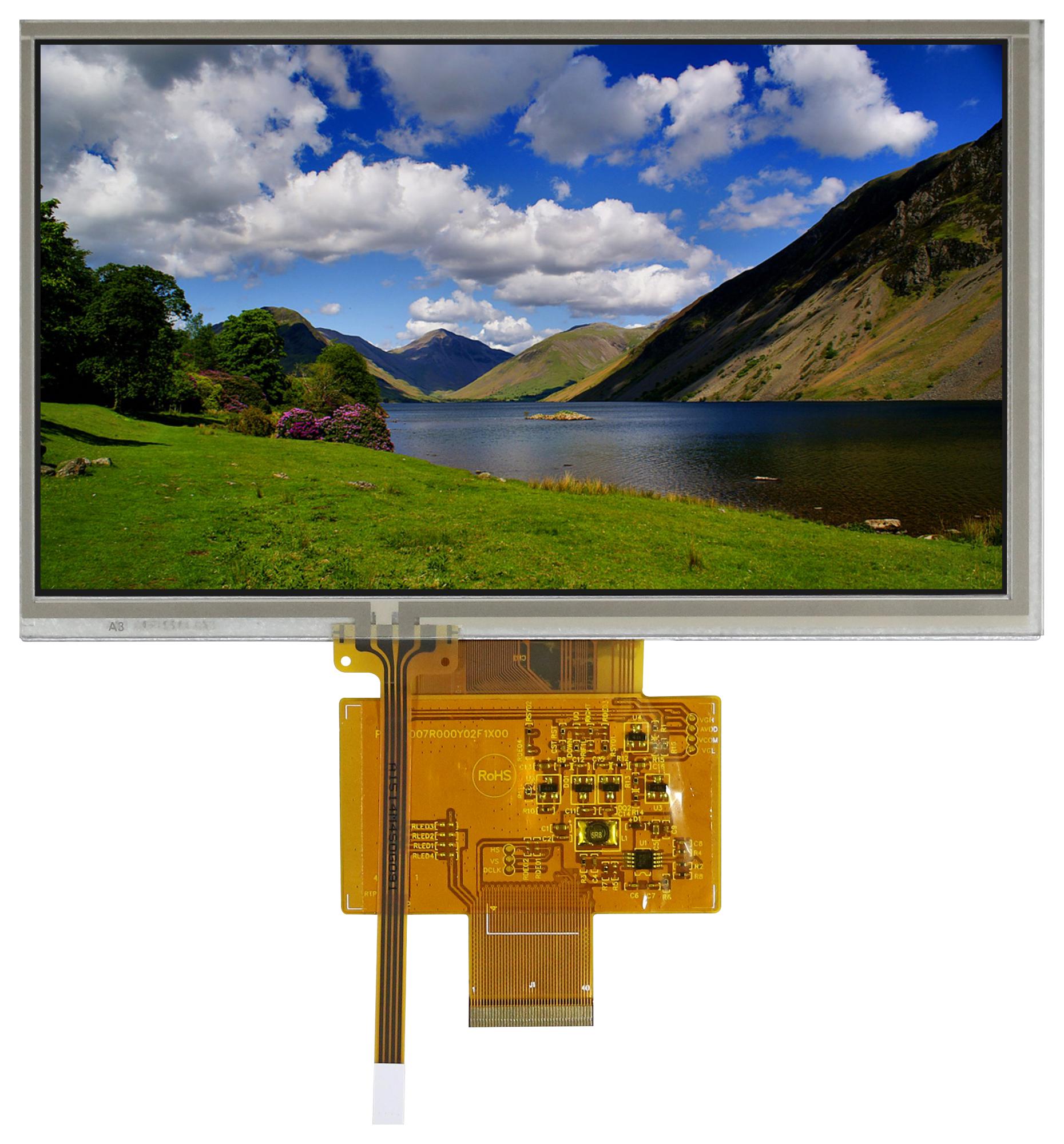 Midas Displays Mct070Z0Cw1W800480Lml Display, Tft Lcd, 7, Transmissive