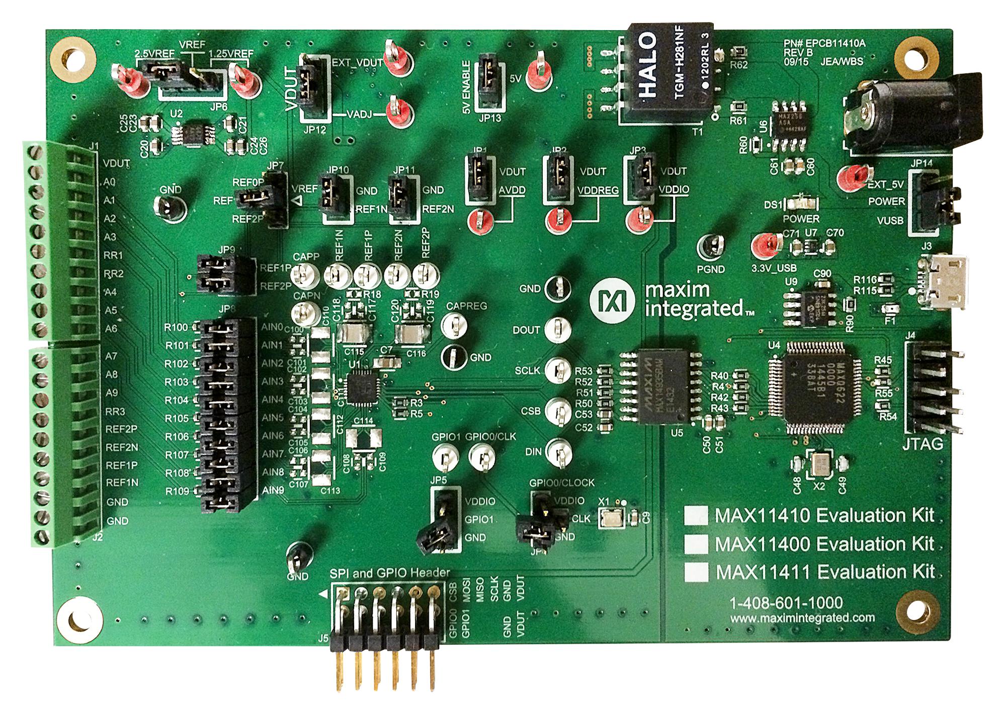 Analog Devices Max11410Evkit# 24-Bit Sd Adc/10 Input/spi Evkit